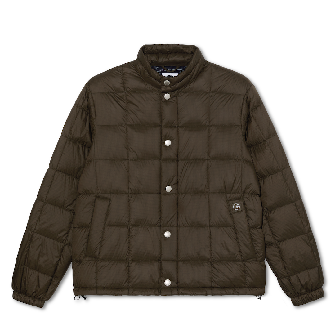 Polar Skate Co. Lightweight Puffer Jacket Brown