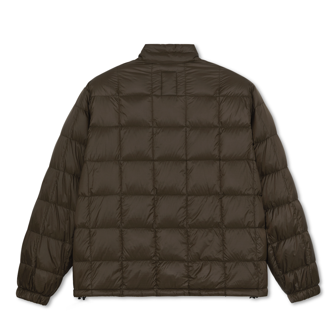 Polar Skate Co. Lightweight Puffer Jacket Brown