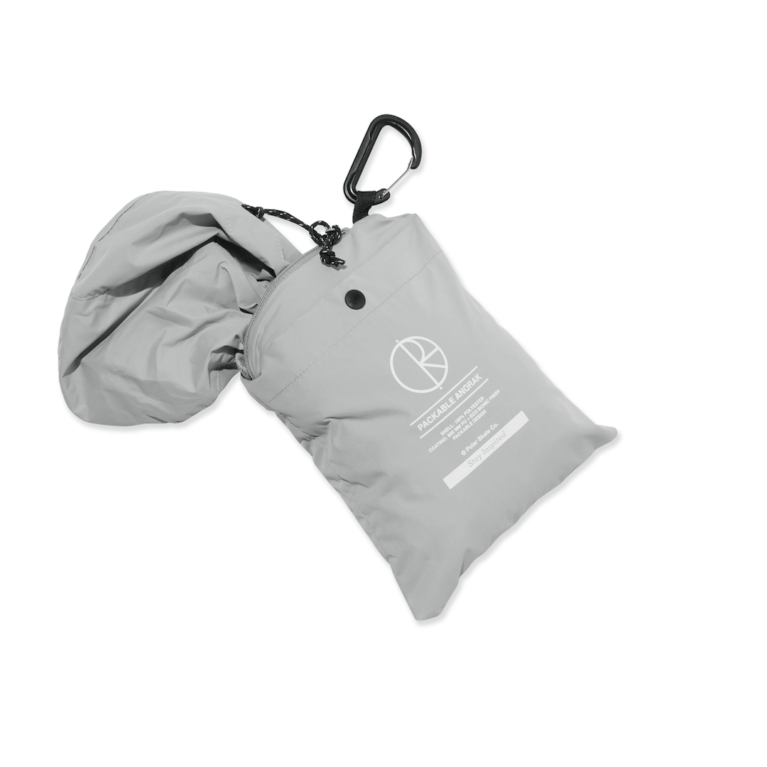 Polar Skate Co. Packable Anorak Jacket Silver