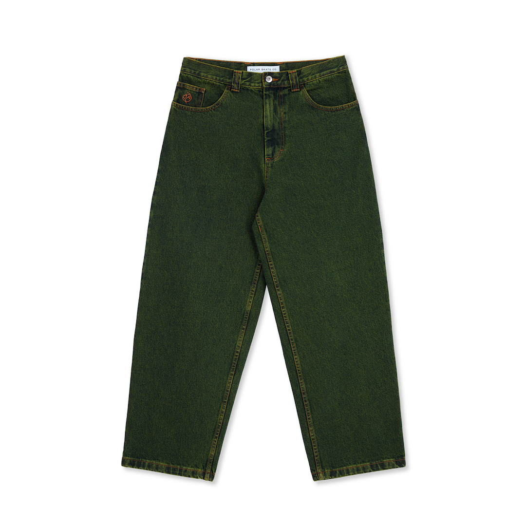 Polar Skate Co. Big Boy Jeans Chartreuse + Blue Brick + Mortar