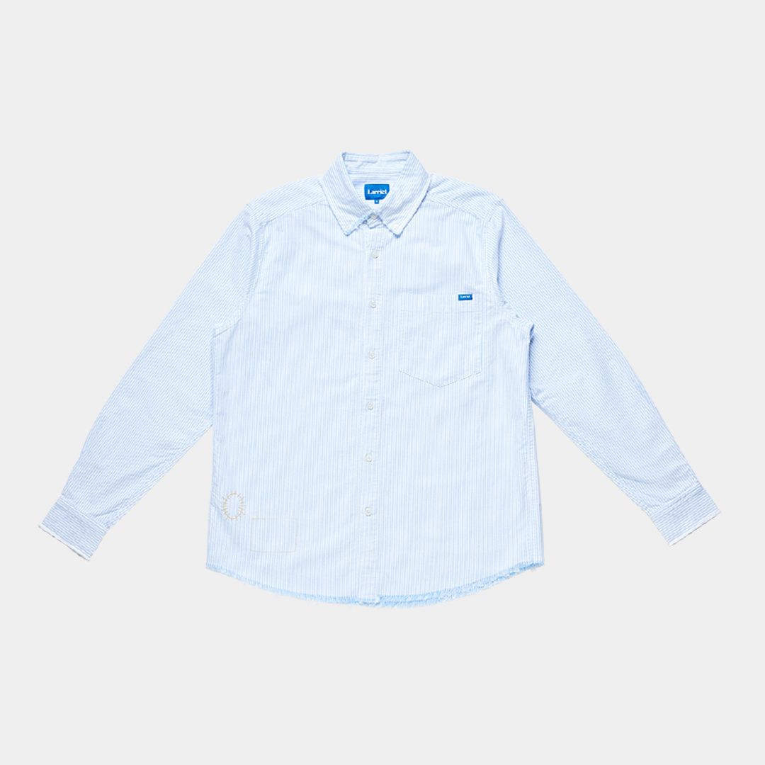 Larriet Frayed Oxford Shirt Blue
