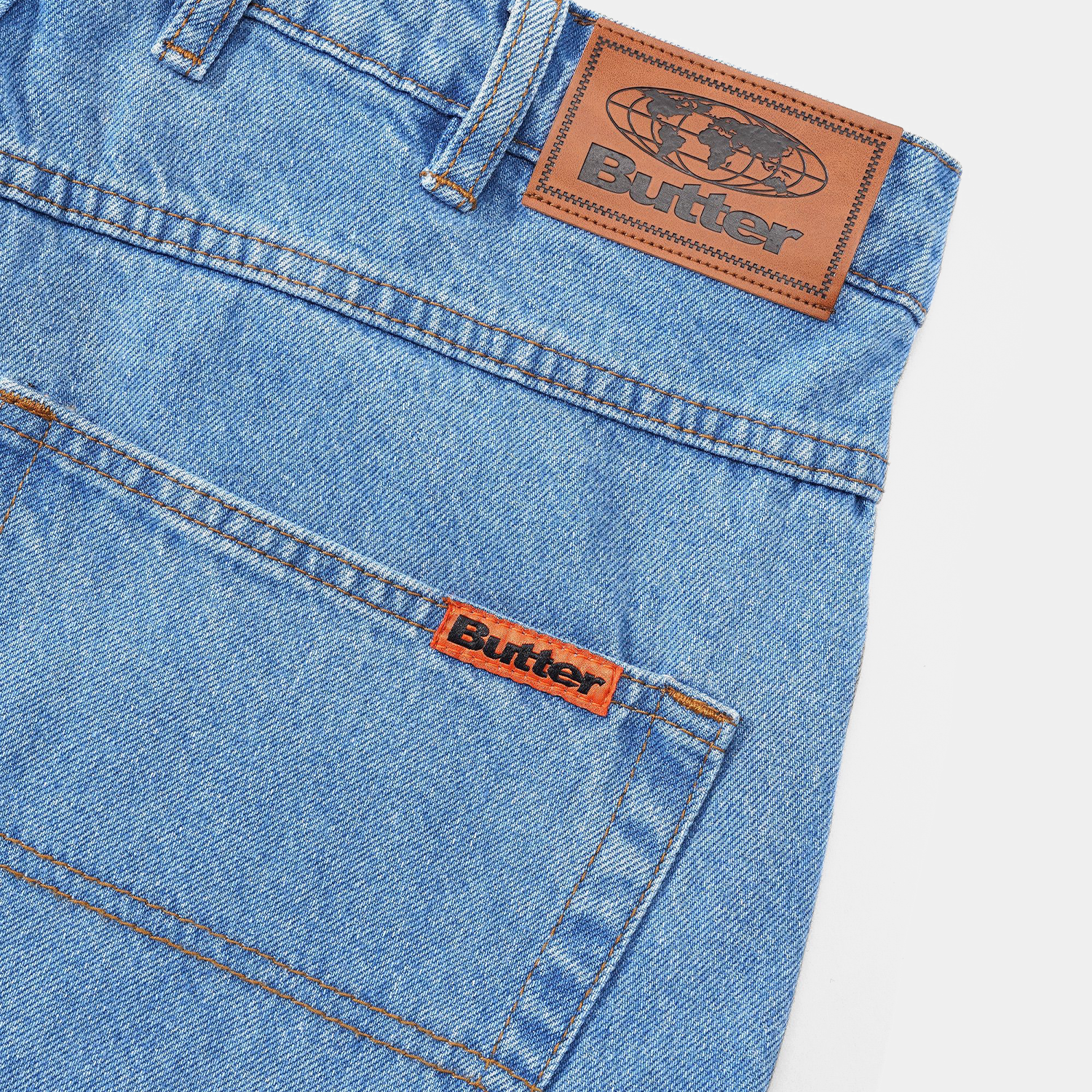 Butter Goods Relaxed Denim Jeans Washed Indigo