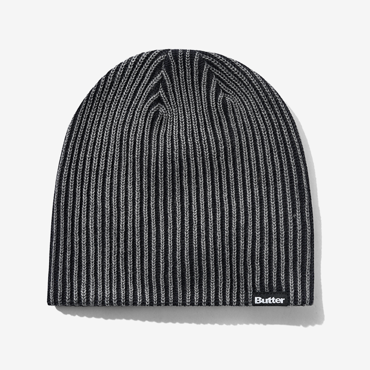 Butter Ribbed Skully Beanie Washed Black