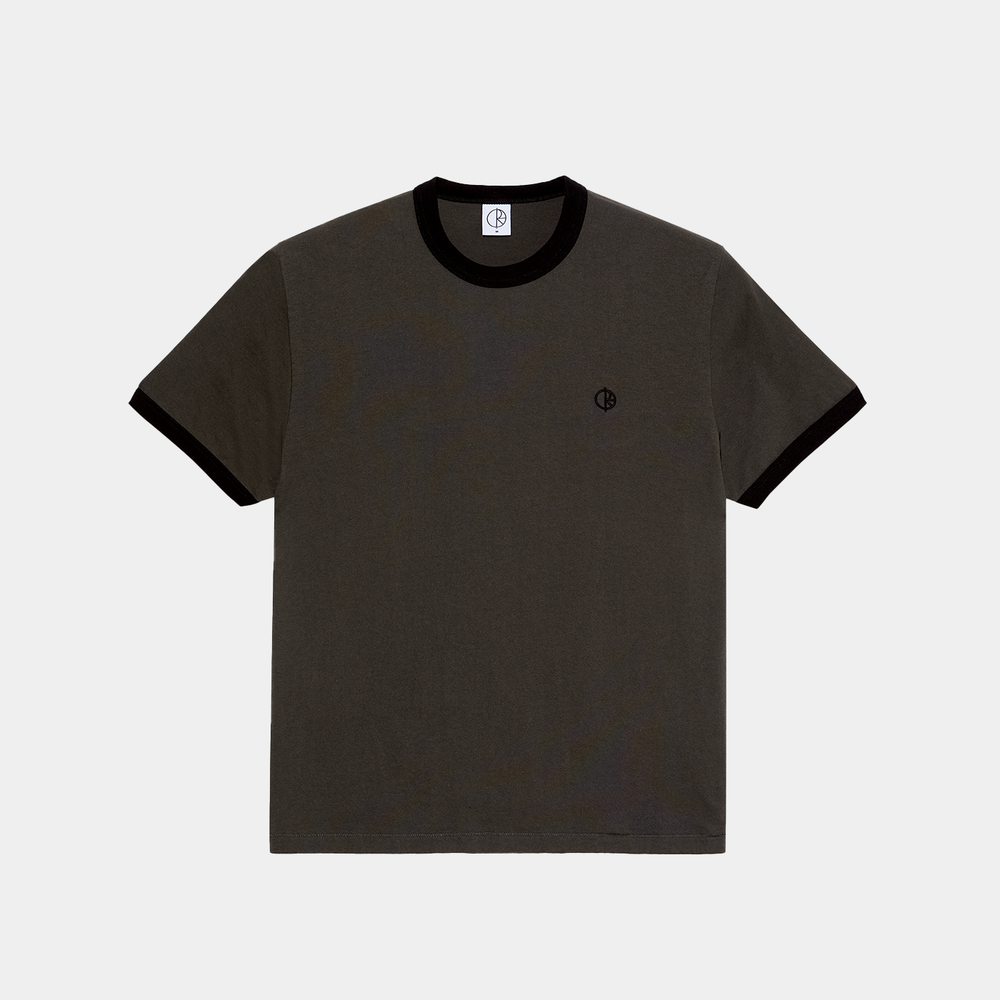 Polar Skate Co. Ringer Tee Dirty Black + Black
