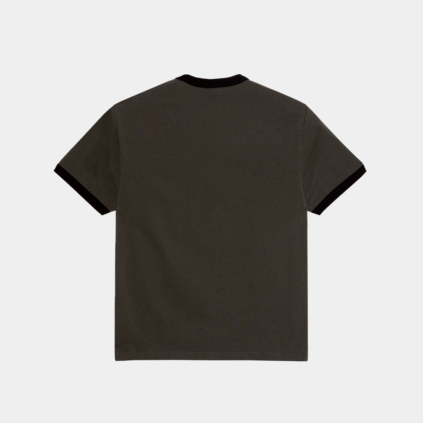Polar Skate Co. Ringer Tee Dirty Black + Black