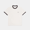 Polar Skate Co. Ringer Tee Ivory + Chocolate