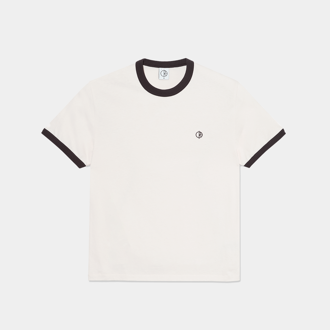 Polar Skate Co. Ringer Tee Ivory + Chocolate