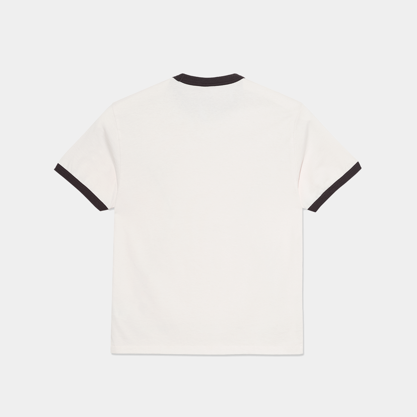 Polar Skate Co. Ringer Tee Ivory + Chocolate