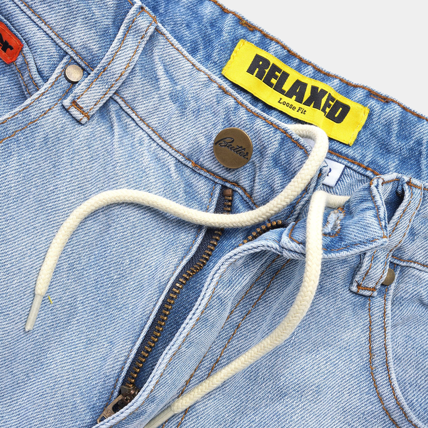 Butter Goods Relaxed Denim Jeans Light Blue