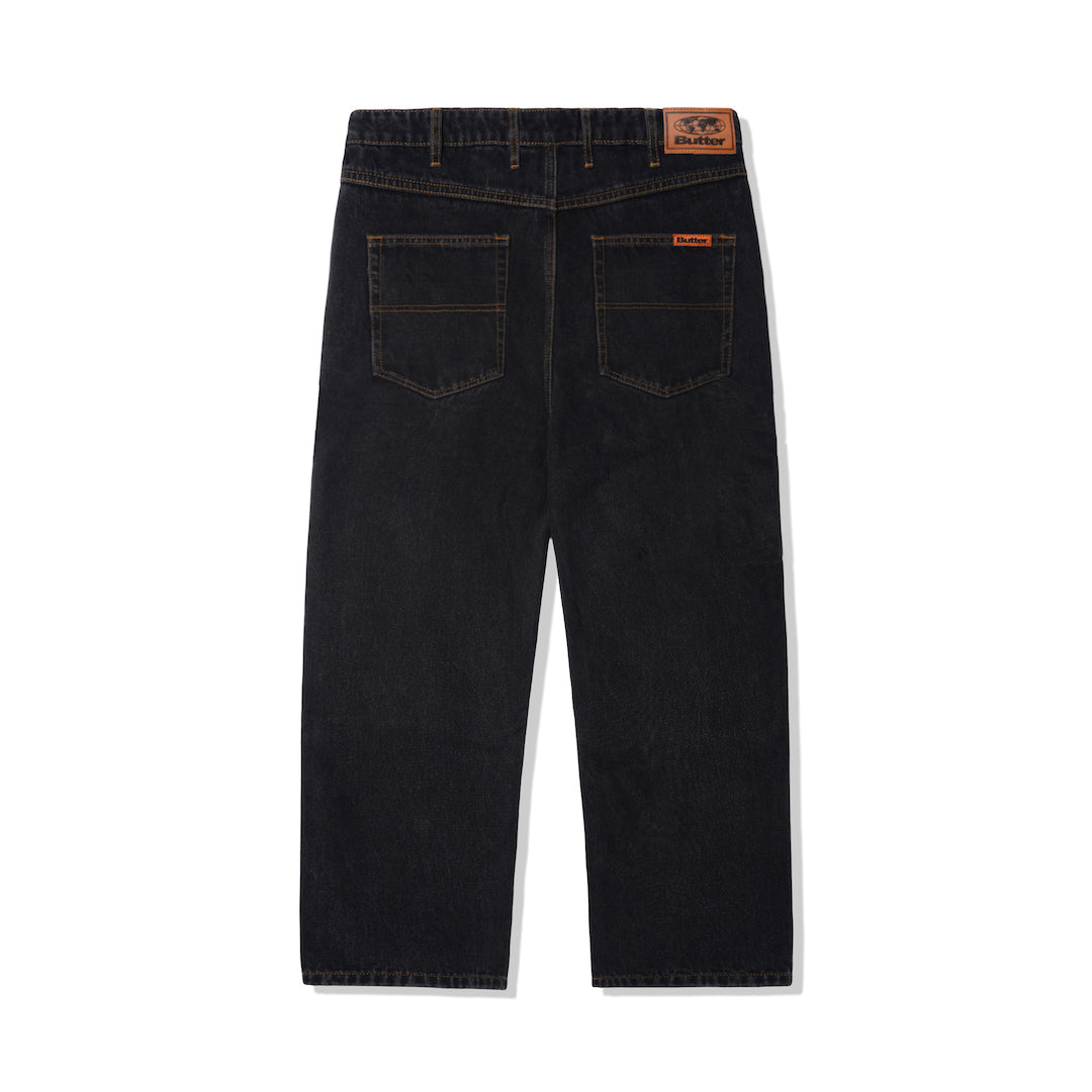 Butter Goods Relaxed Denim Jeans Washed Black
