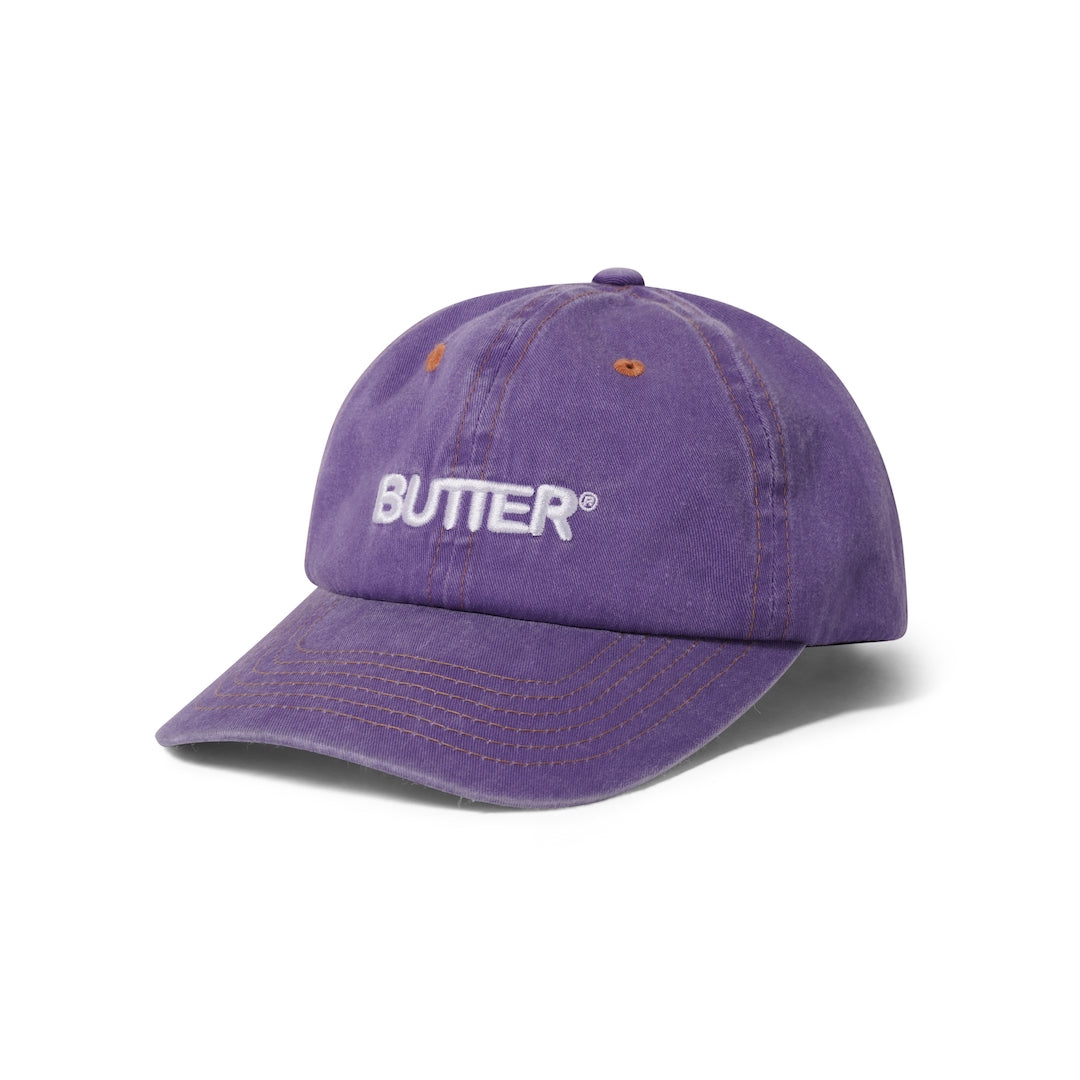 Butter Goods Rounded Logo Cap Washed Grape