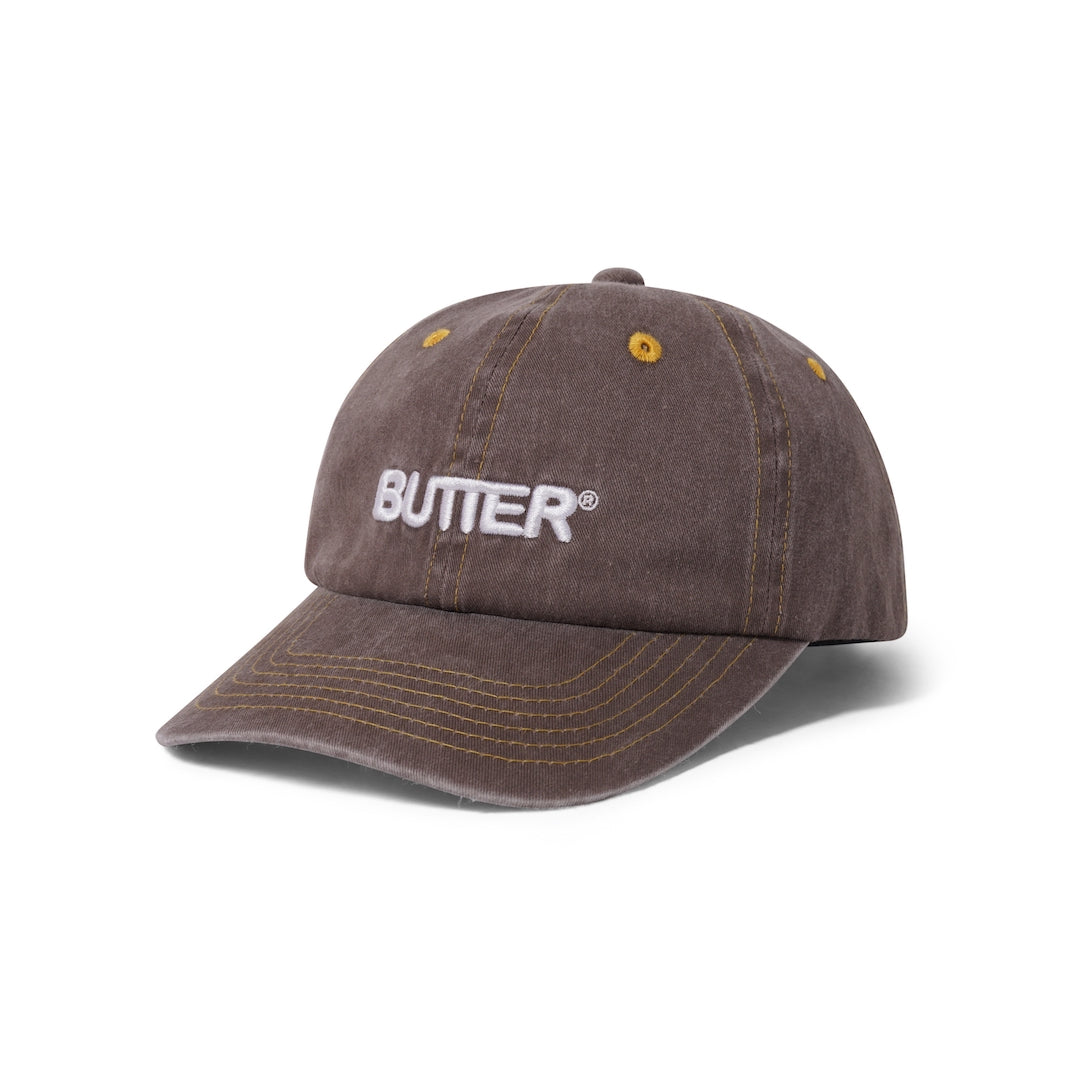 Butter Goods Rounded Logo Cap Washed Oakwood