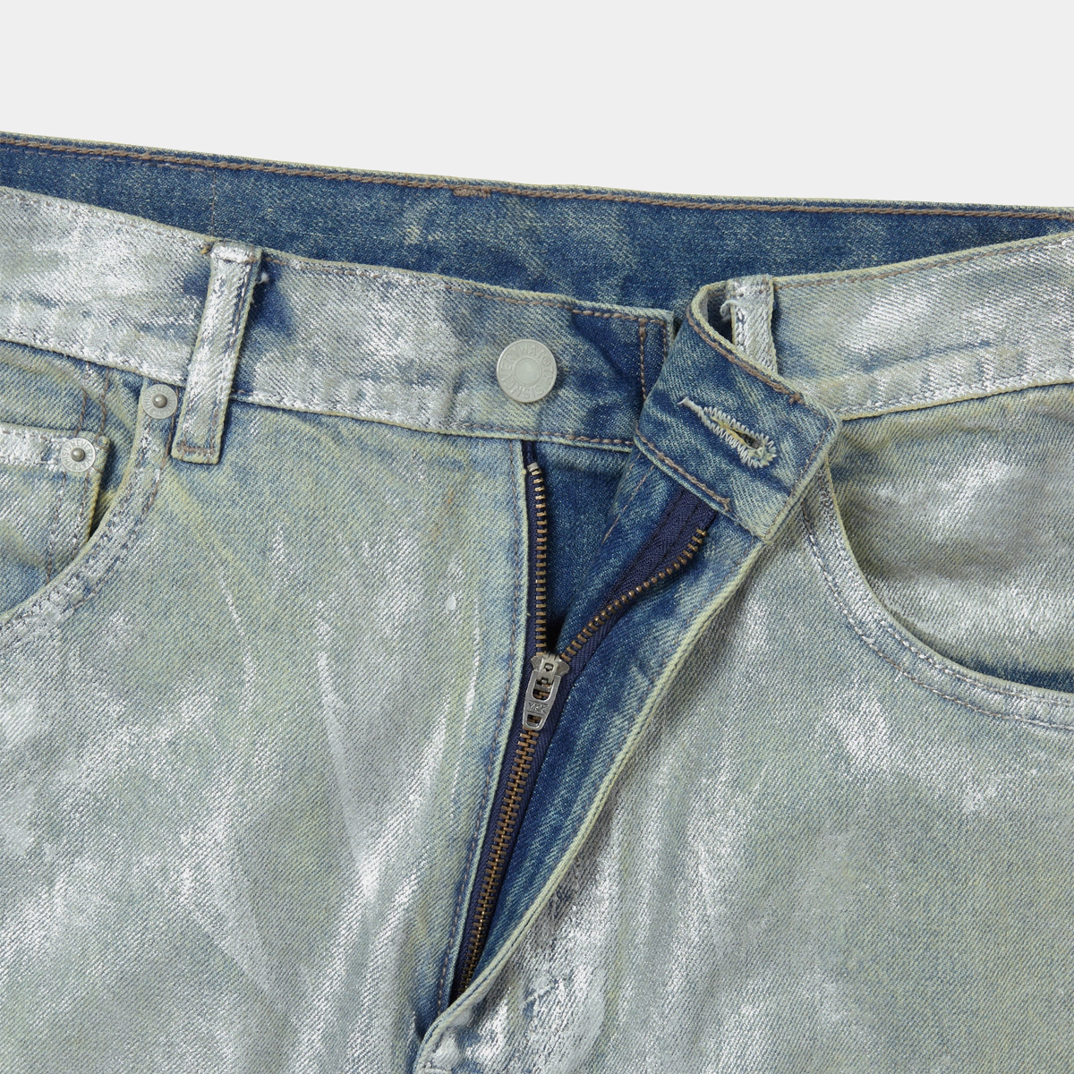 thisisneverthat Metal Relaxed Jeans Silver