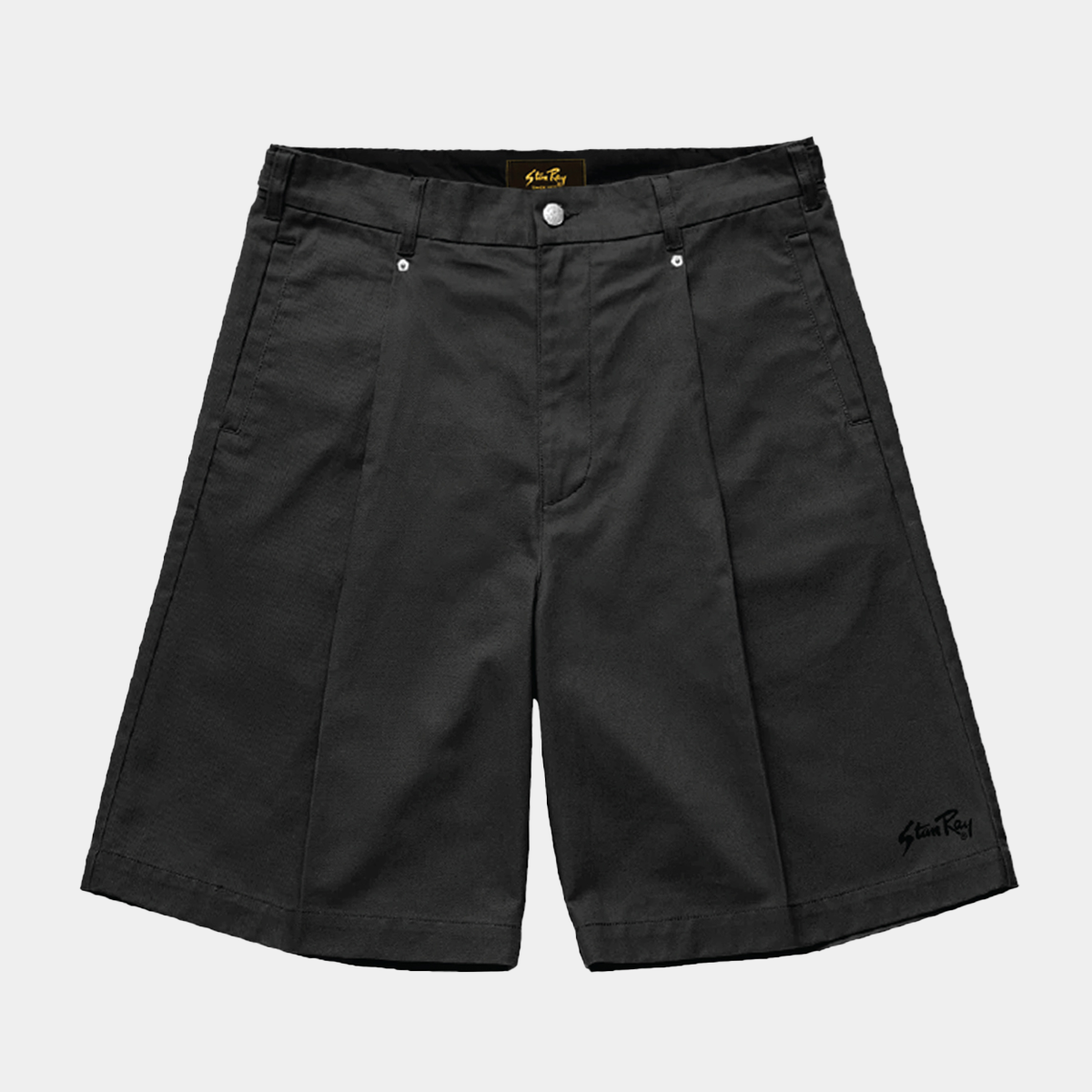 Stan Ray Pleated Shorts Black