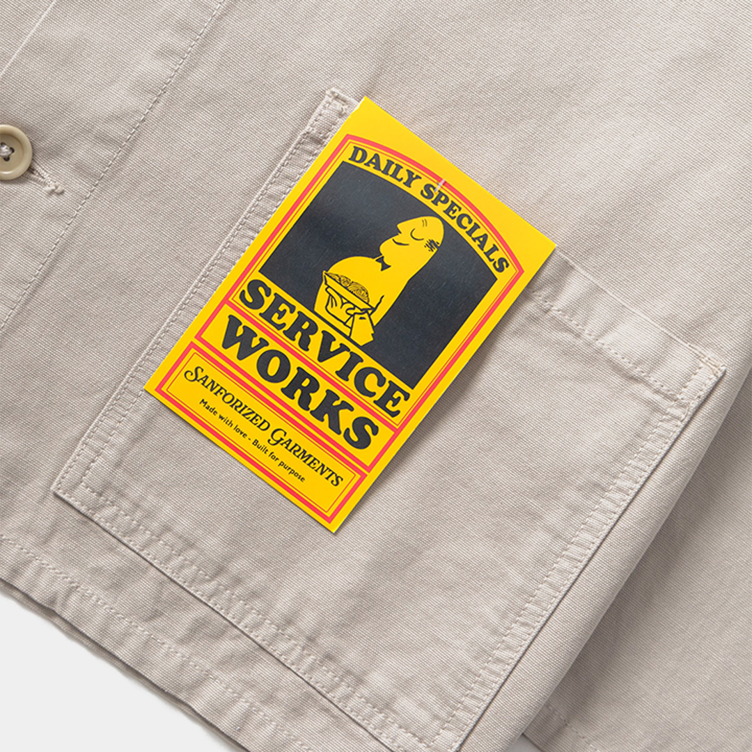 Service Works Classic Chore Shirt Stone