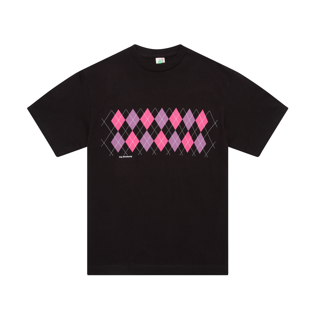 Frog Skateboards Total Argyle Tee Black
