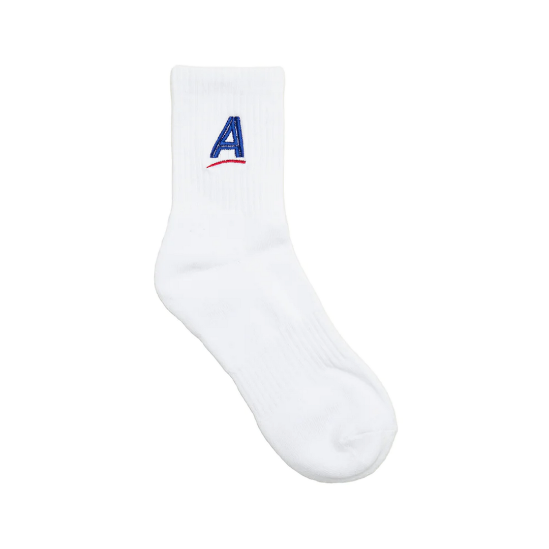 Alltimers Embroidered Estate Sock White
