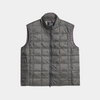 Taion High Neck Zip Inner Down Puffer Vest Dark Charcoal