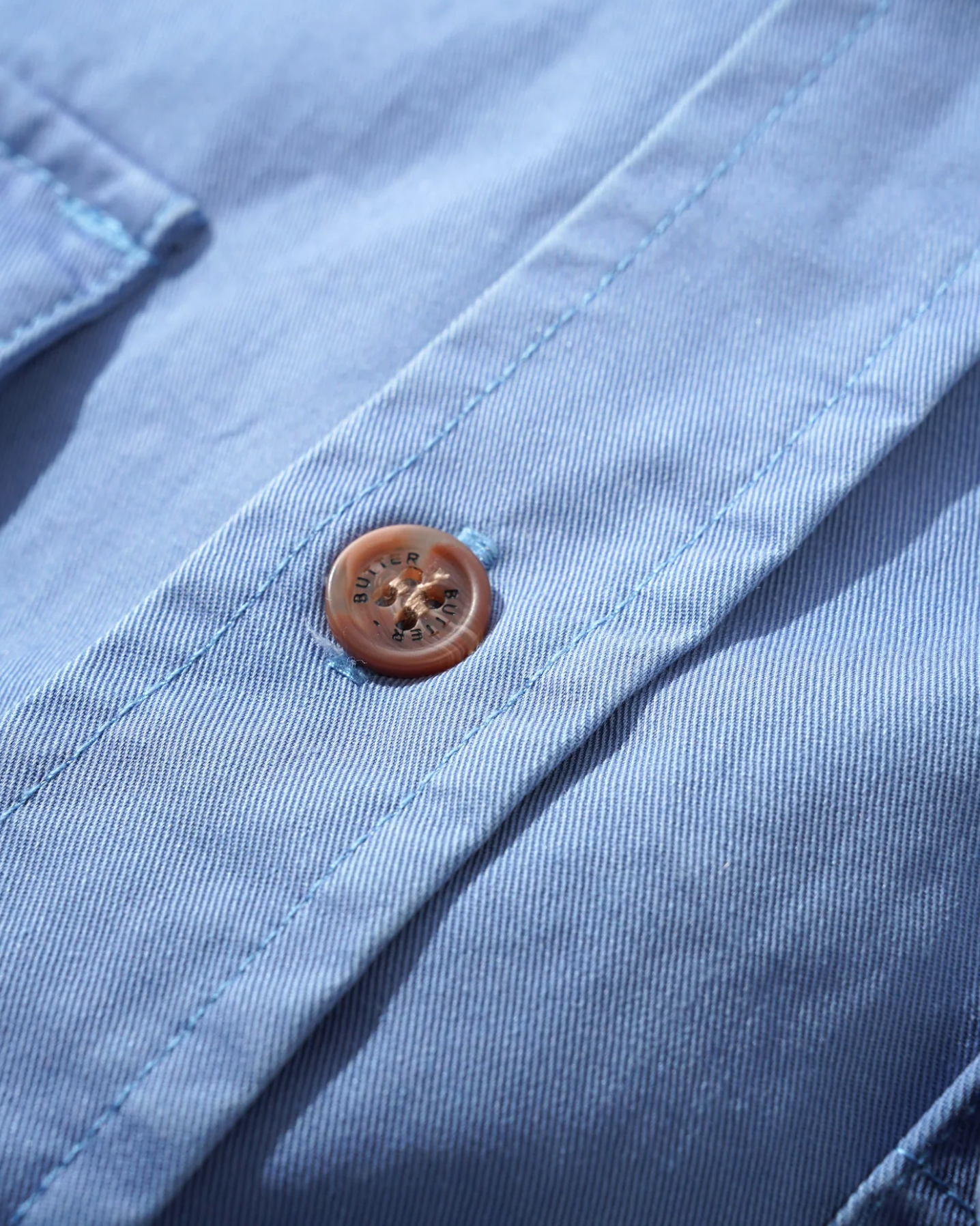 Butter Goods Washed Pocket LS Shirt Pacific