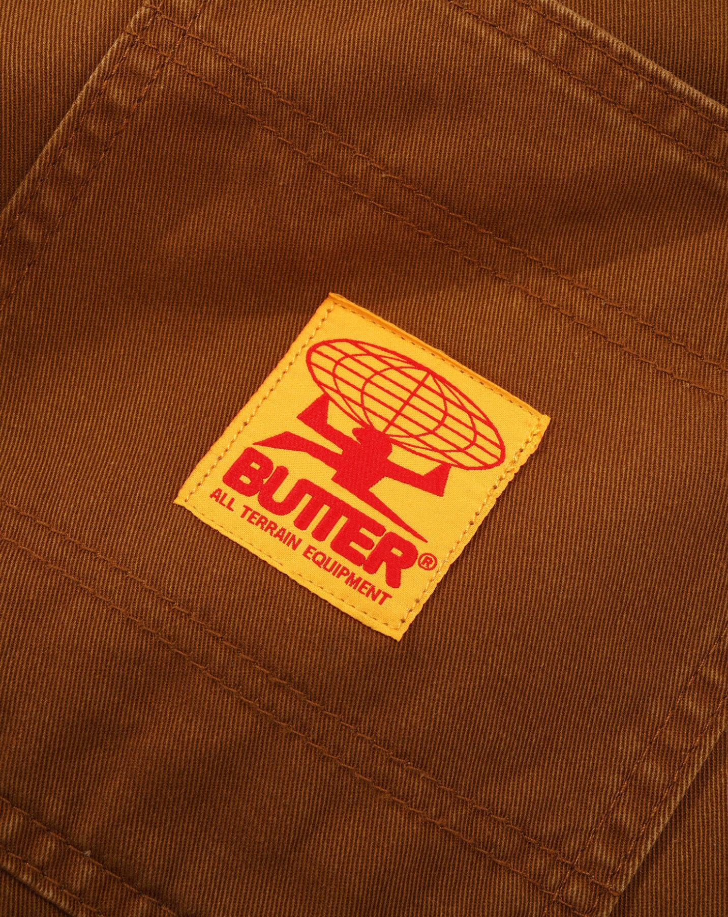 Butter Goods Field Cargo Shorts Washed Rust