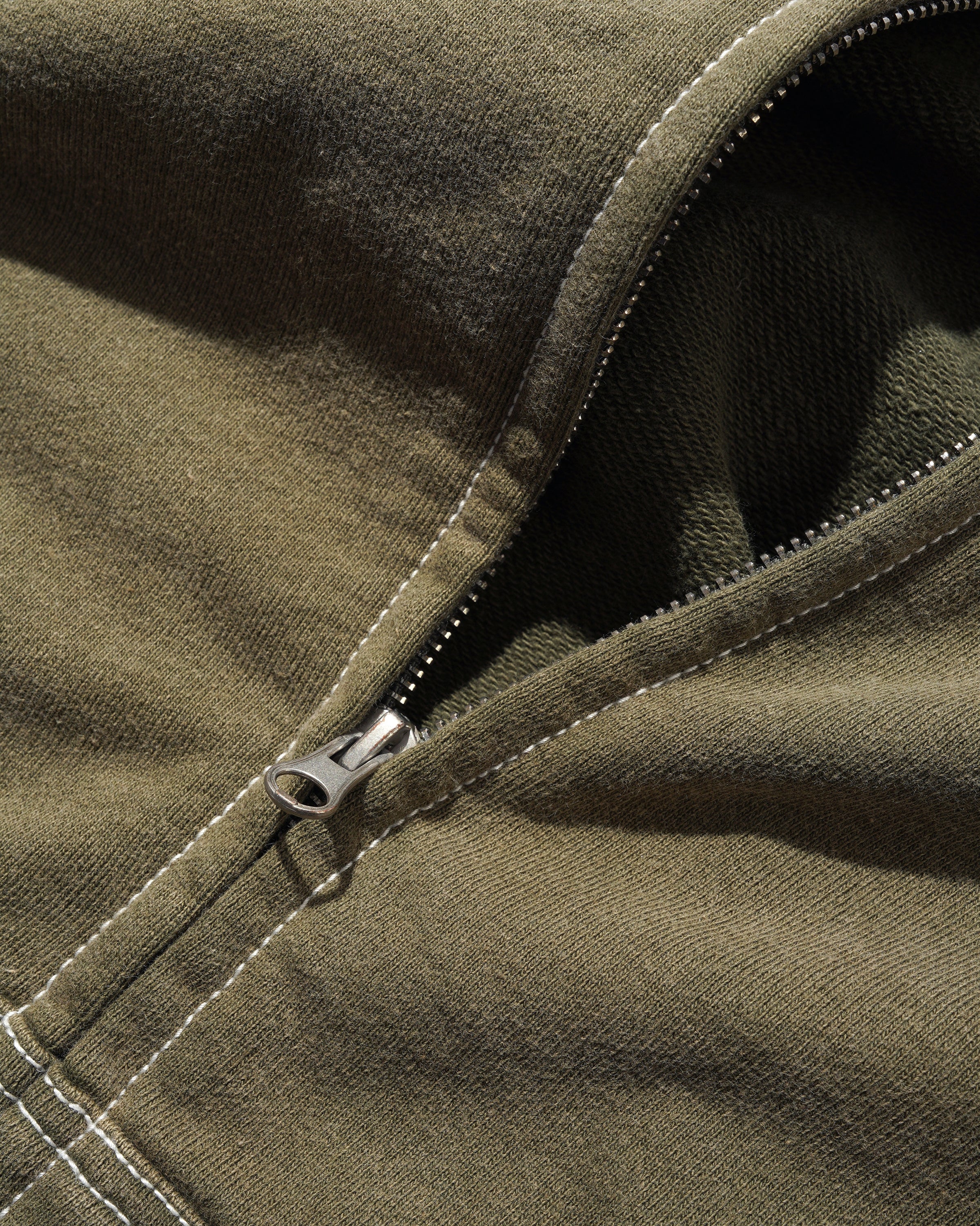 Butter Sketch Zip-Thru Hood Army