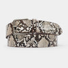 Butter Snake Skin Belt Brown