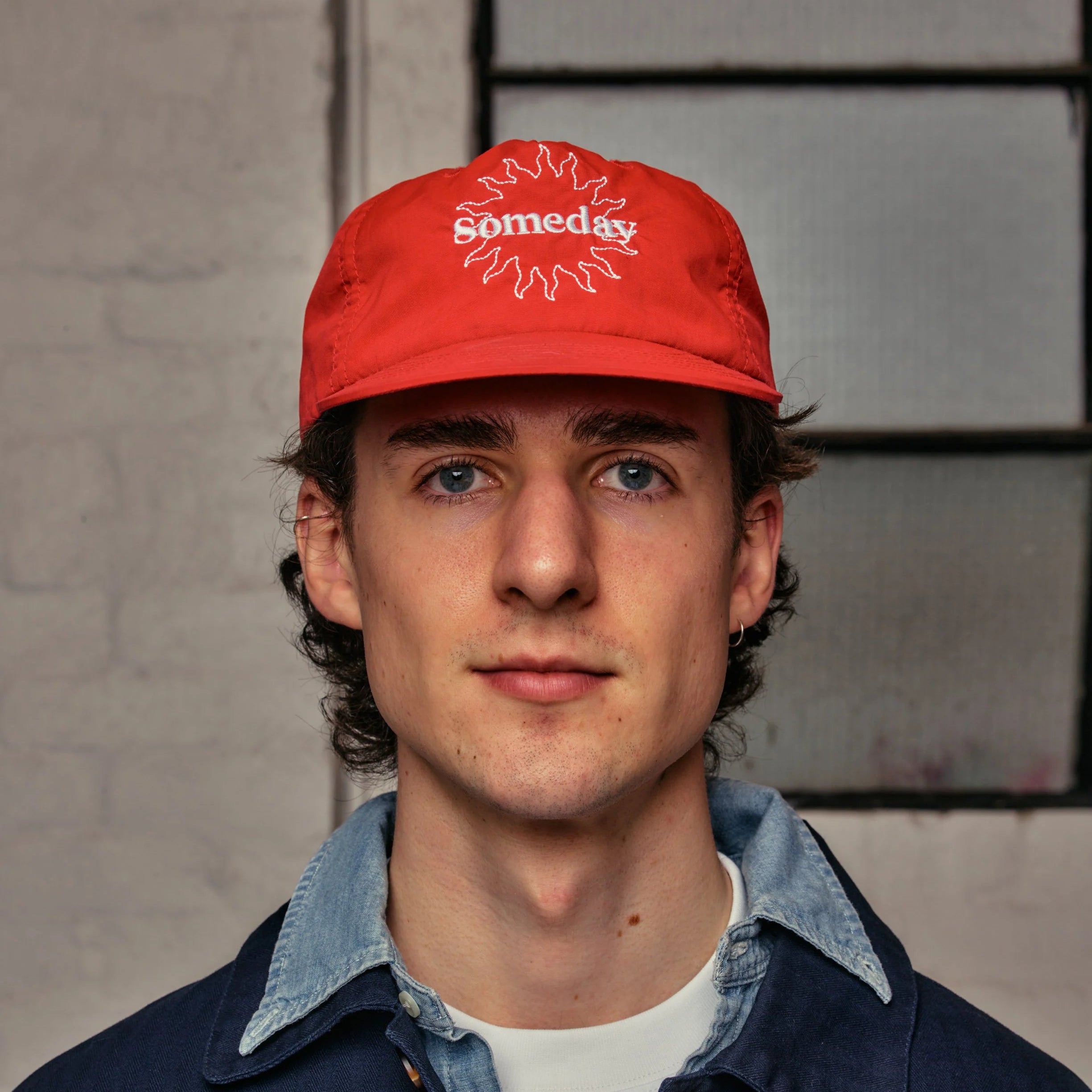Someday Logo Cap Red Nylon
