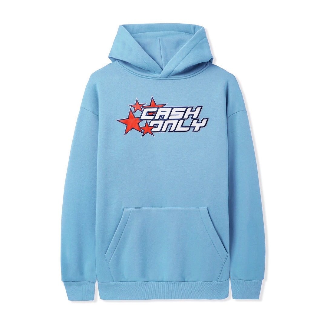 Cash Only Stars Pullover Hood Cornflower