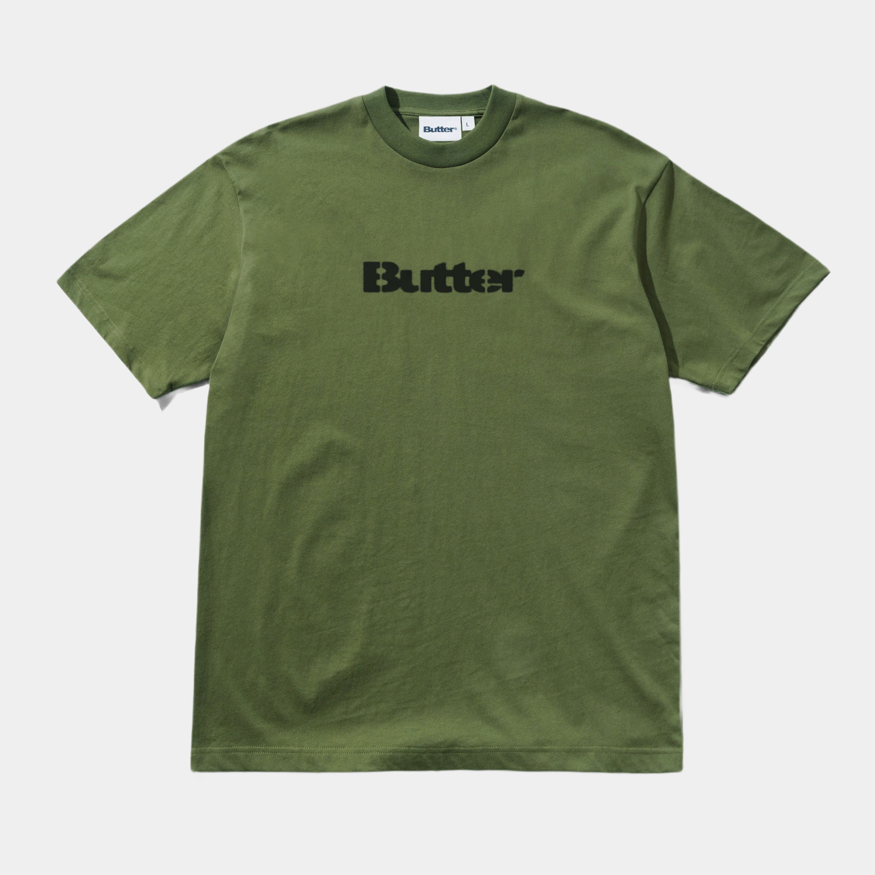 Butter Stencil Logo Tee Army