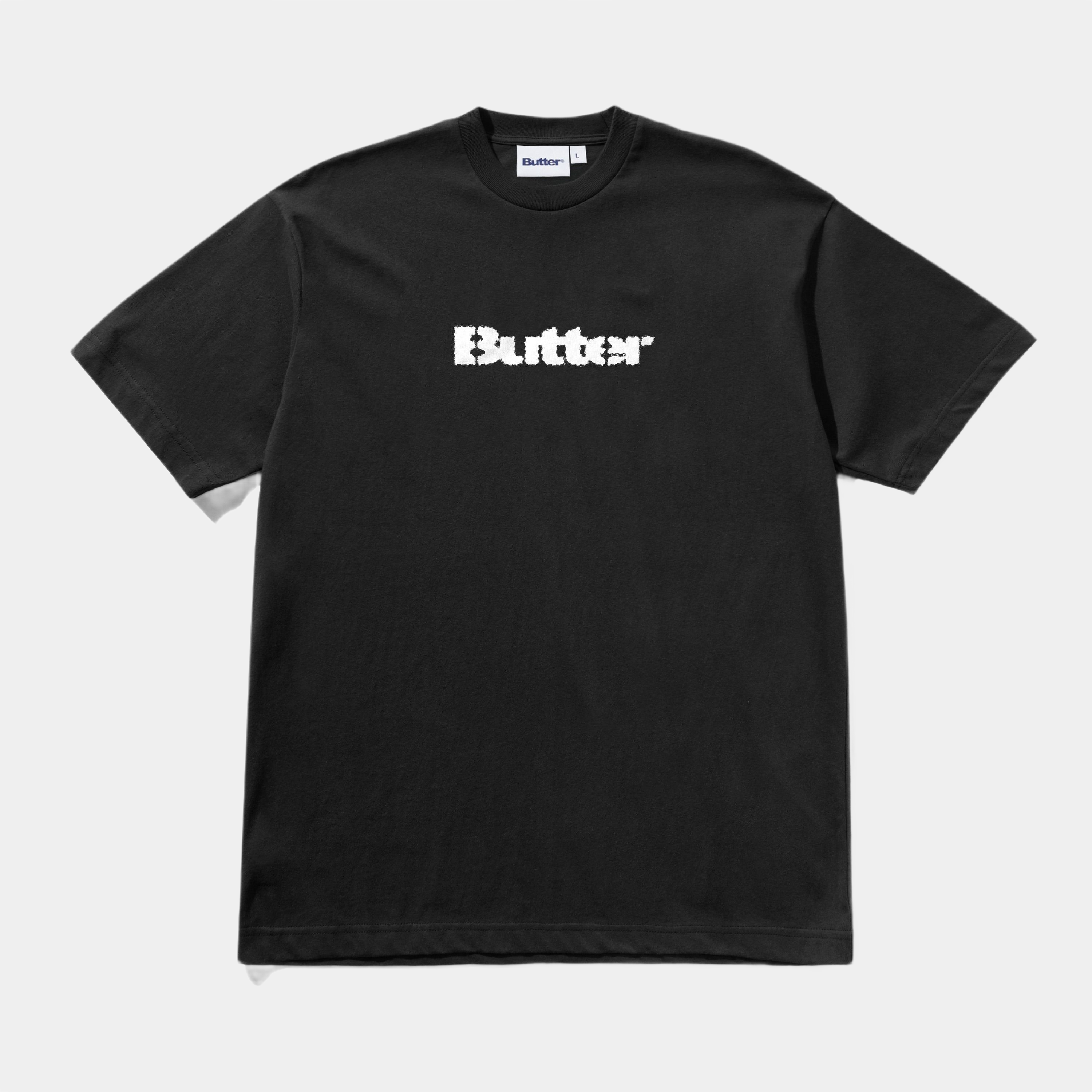 Butter Stencil Logo Tee Black