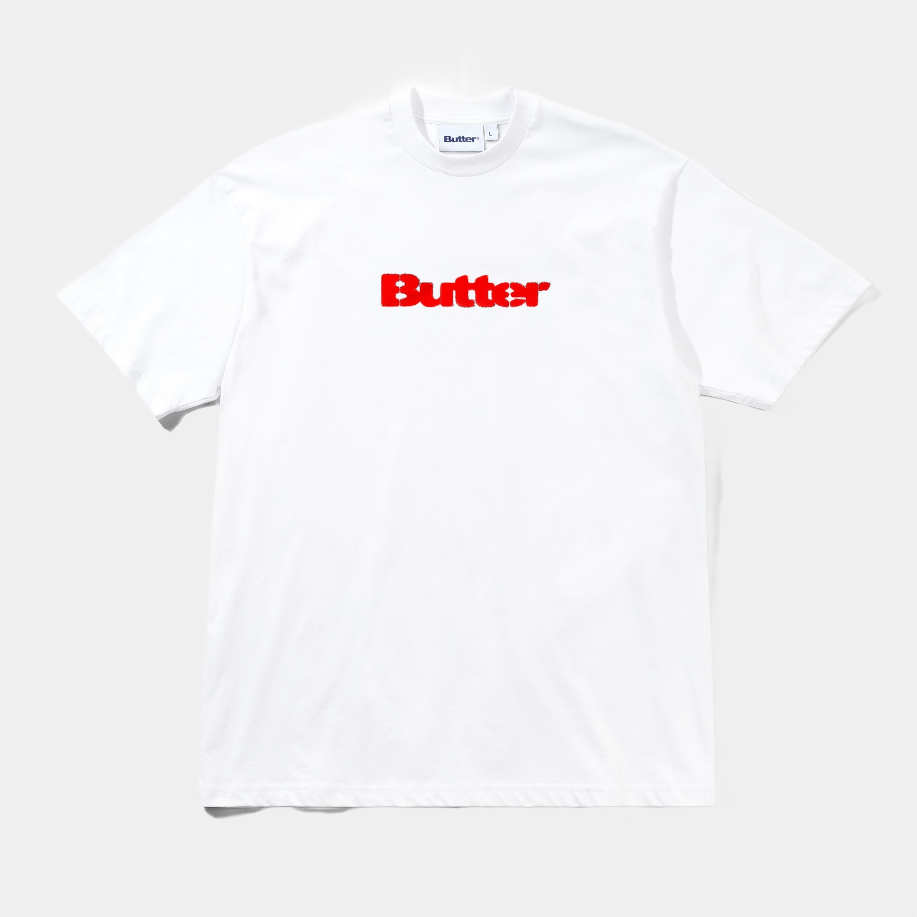 Butter Stencil Logo Tee White