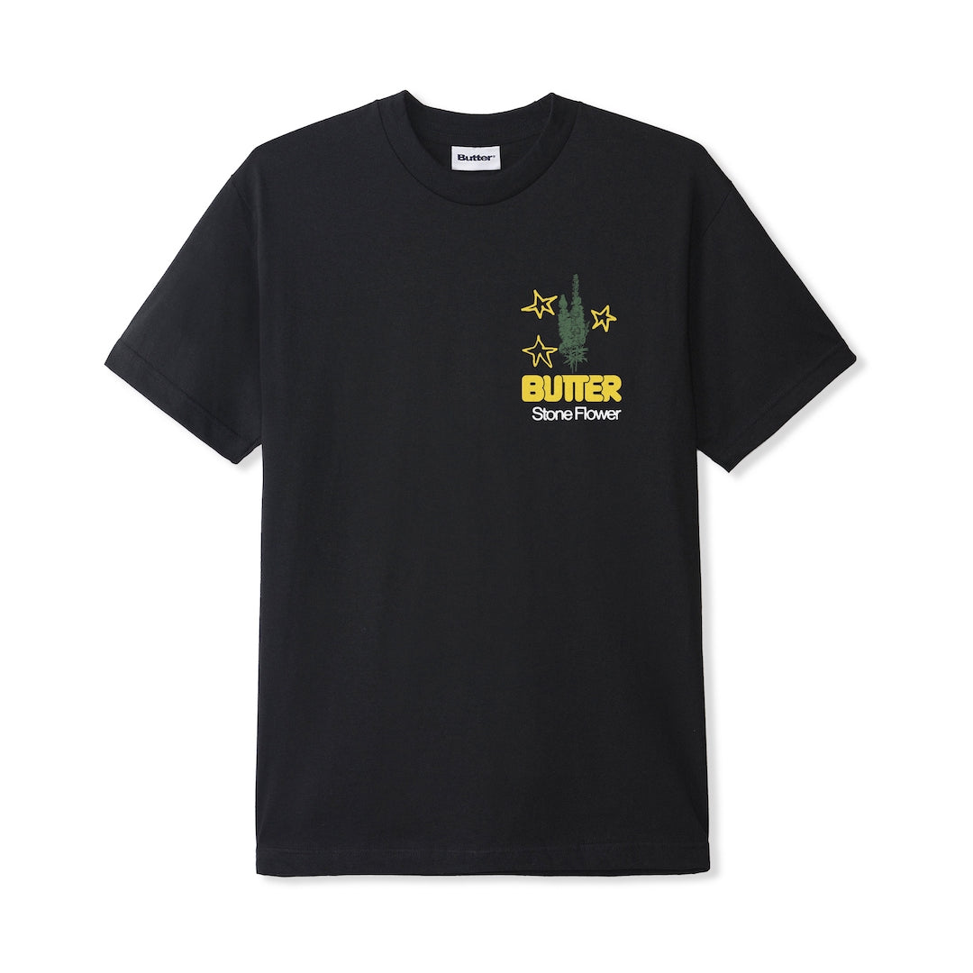 Butter Goods Stone Flower Tee Black