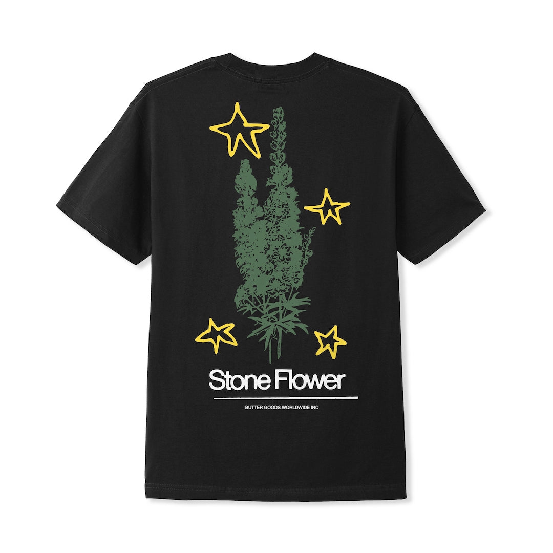 Butter Goods Stone Flower Tee Black