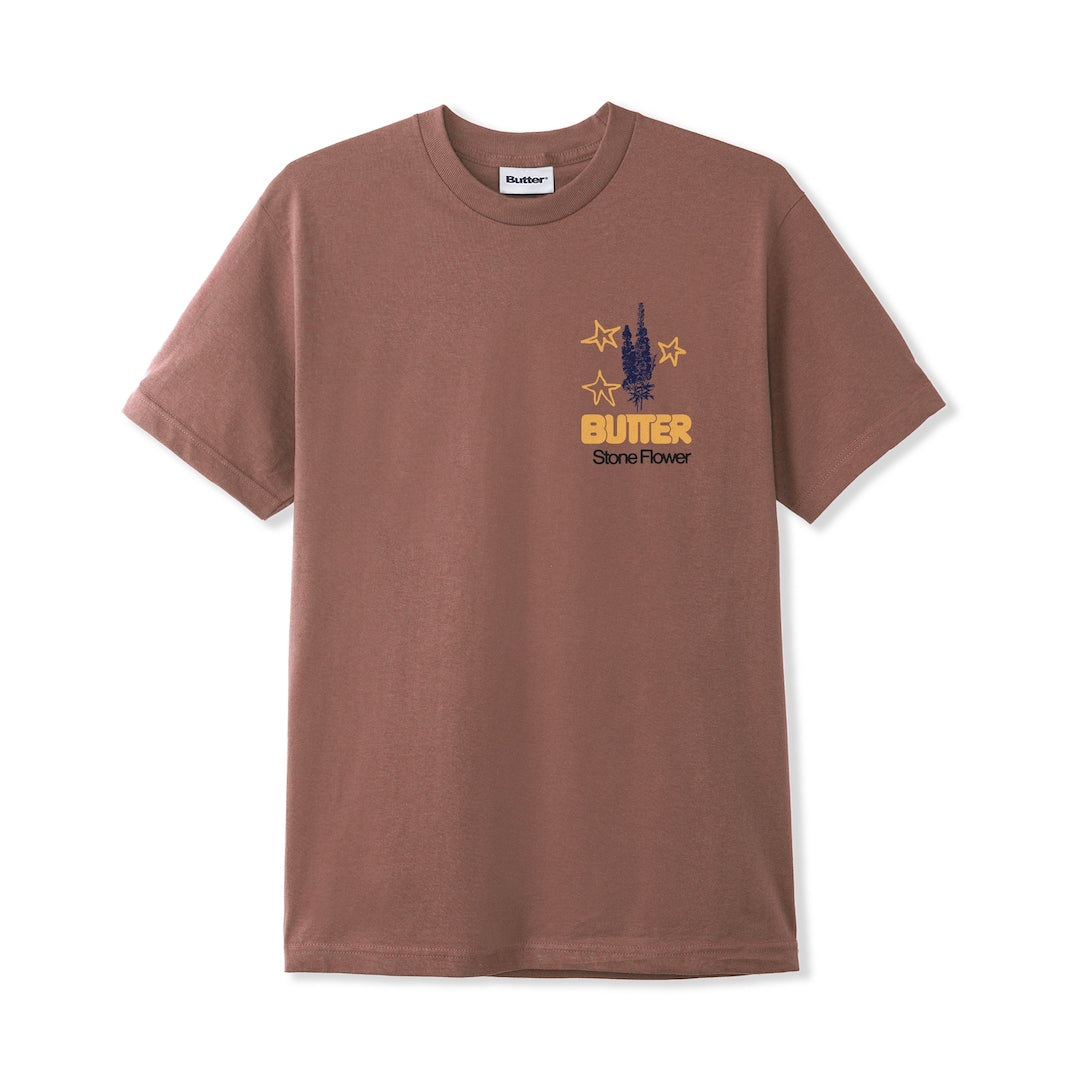 Butter Goods Stone Flower Tee Washed Wood