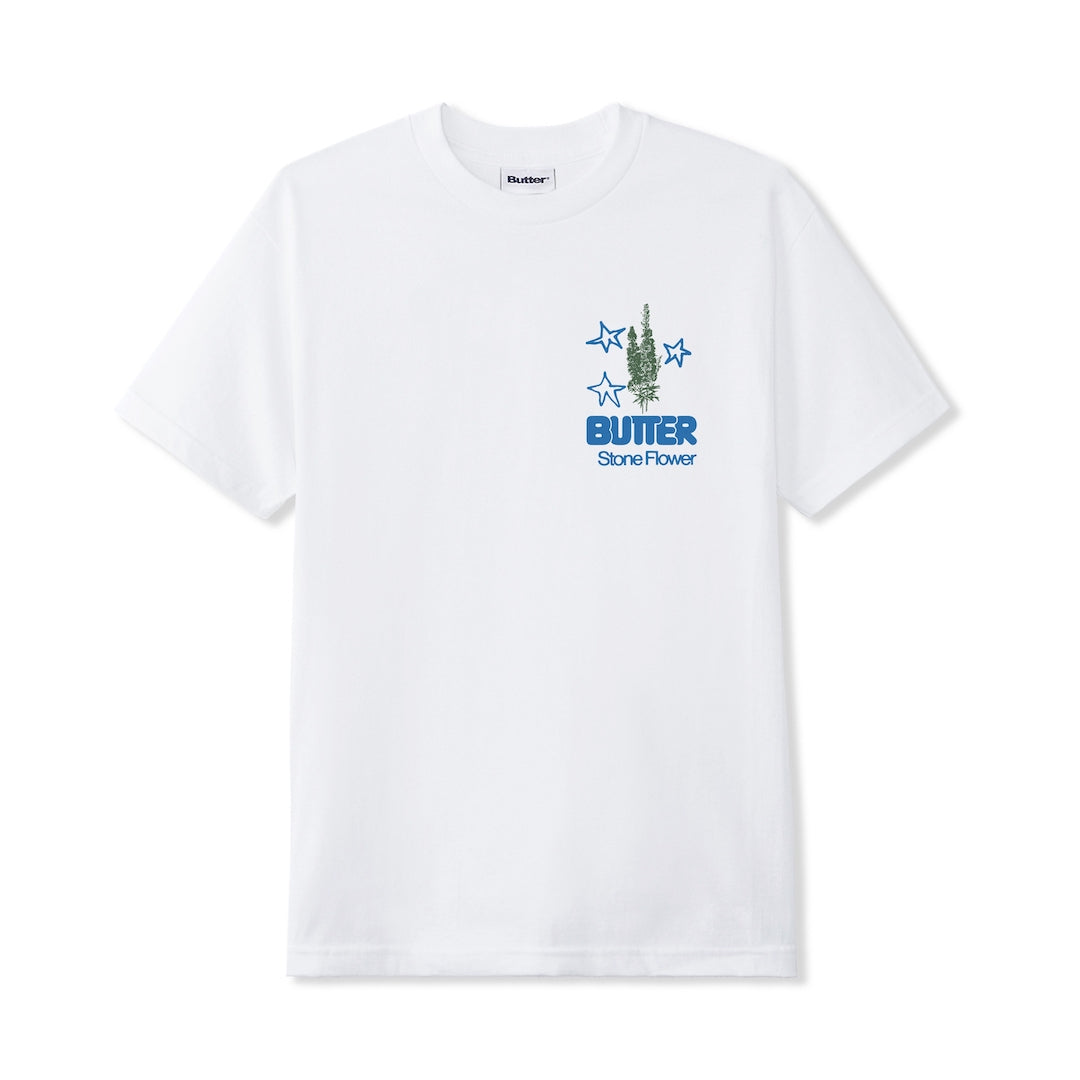 Butter Goods Stone Flower Tee White