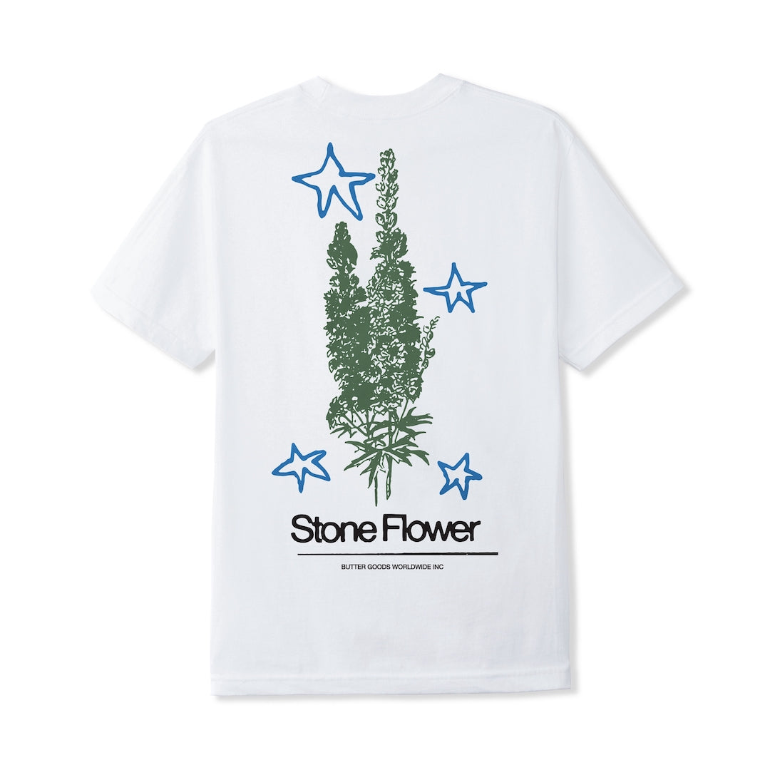 Butter Goods Stone Flower Tee White