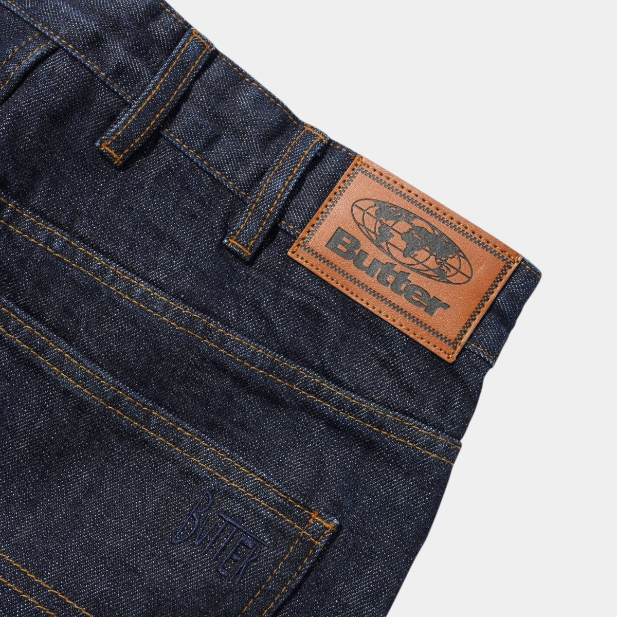 Butter Straight Leg Denim Jeans Selvedge Blue