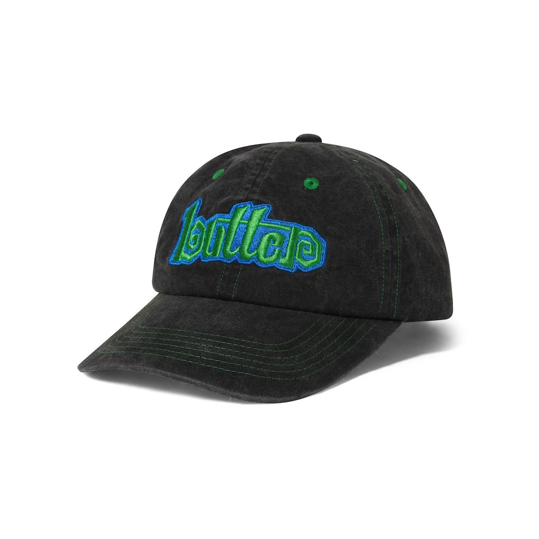 Butter Goods Swirl 6 Panel Cap Washed Black
