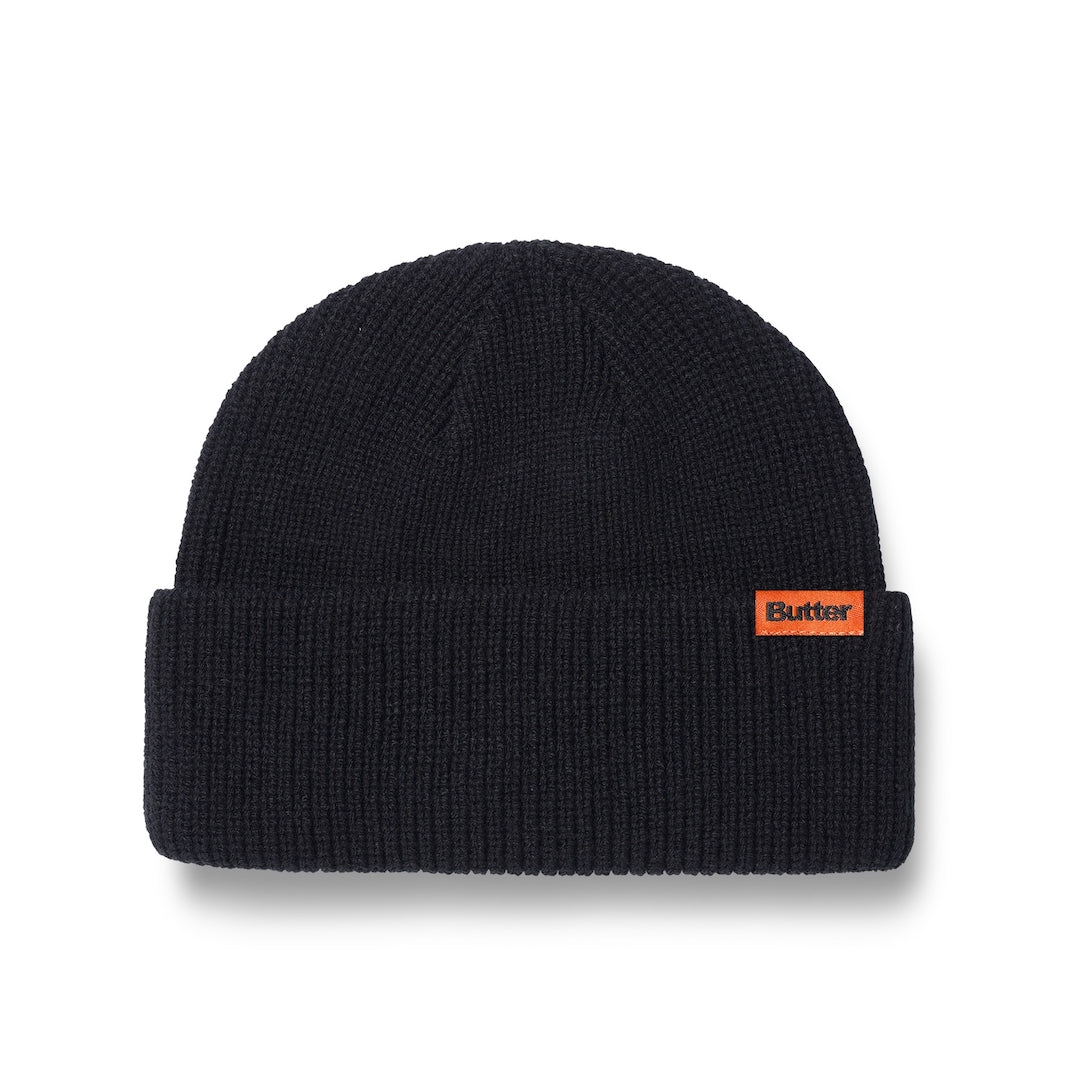 Butter Goods Tall Wharfie Beanie Black