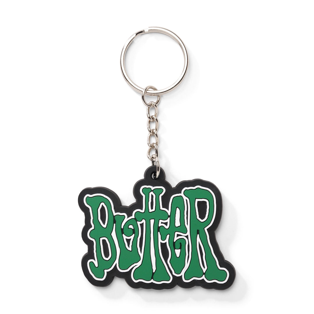 Butter Goods Tour Rubber Key Chain Green + White