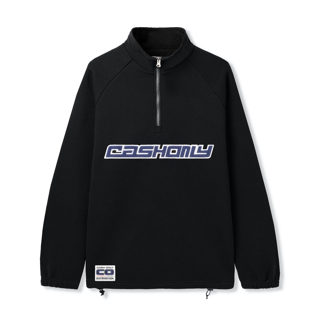 Cash Only Track 1/4 Zip Pullover Black