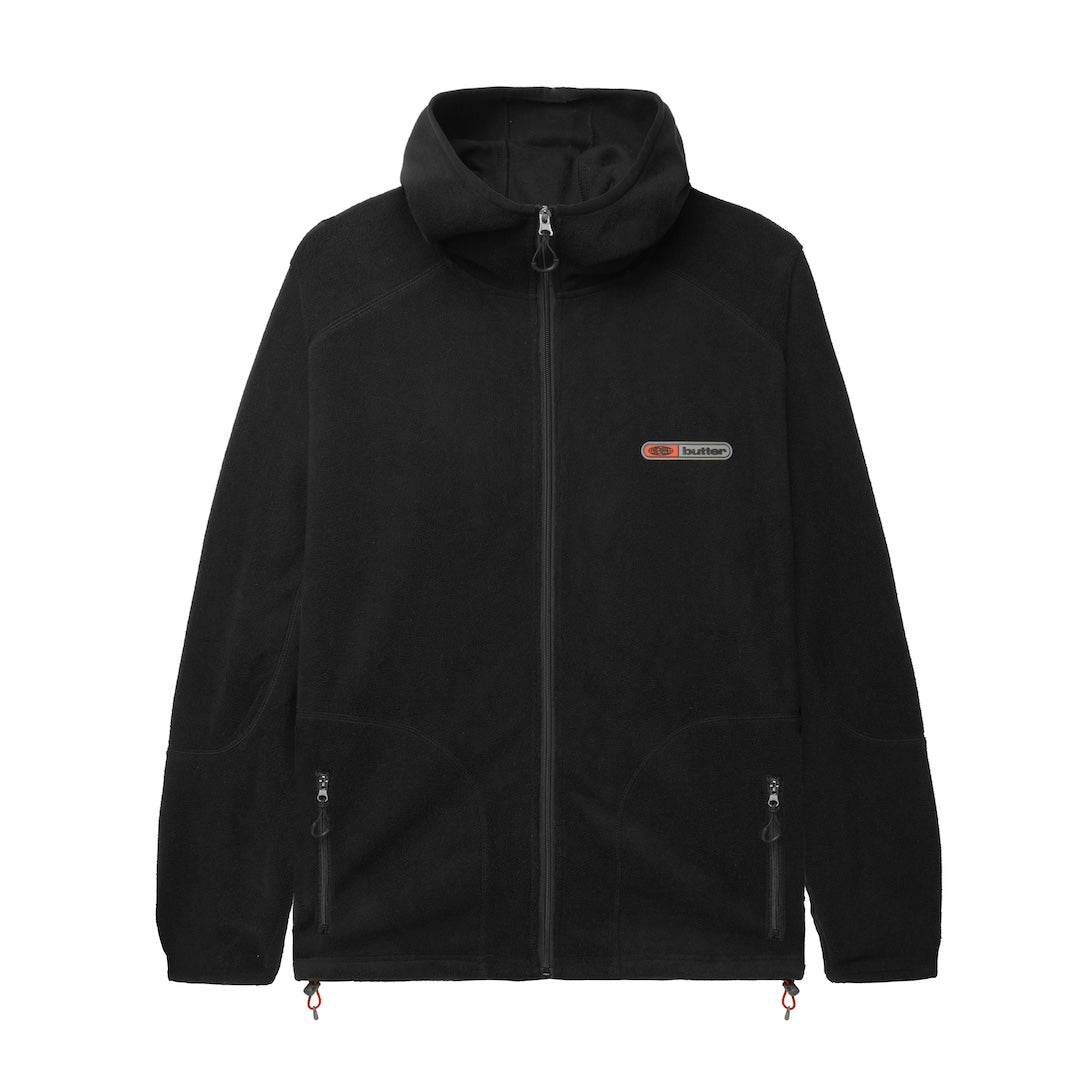Butter Goods Trail Polar Fleece Jacket Black Brick + Mortar