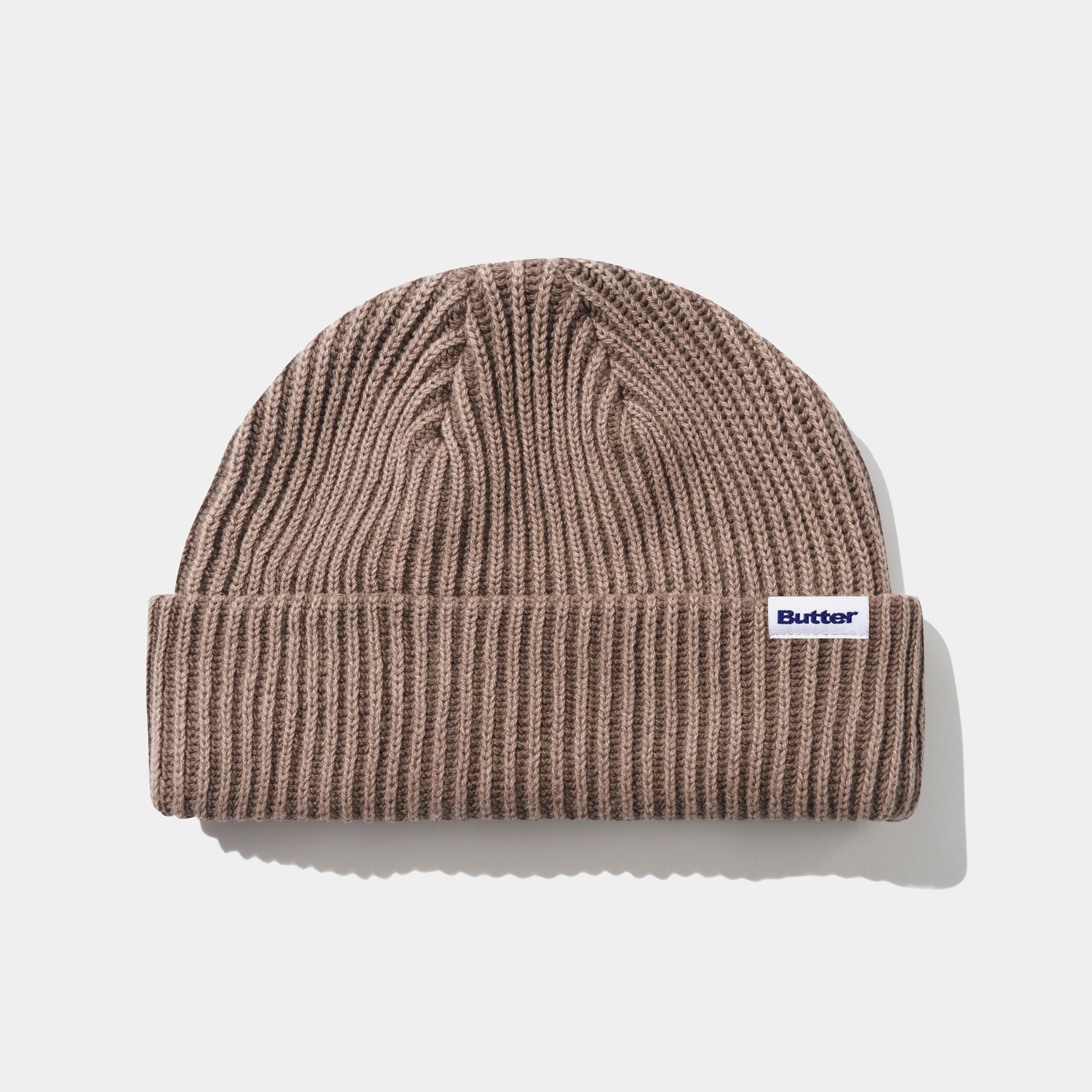 Butter Bleached Wharfie Beanie Brown