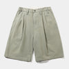 Butter Pleated Shorts Washed Fatigue