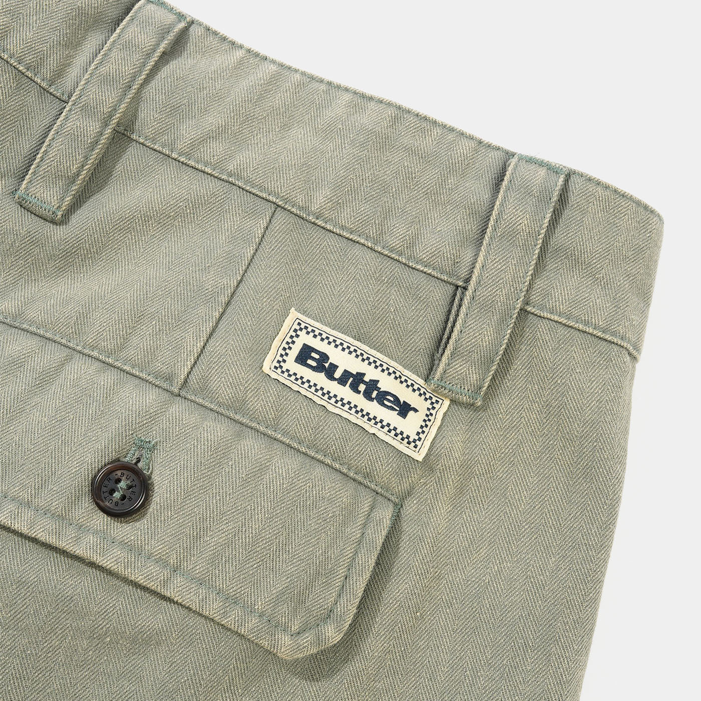 Butter Pleated Shorts Washed Fatigue