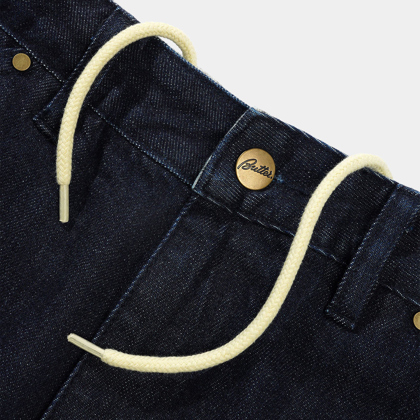 Butter Trim Denim Jeans Rinsed Indigo