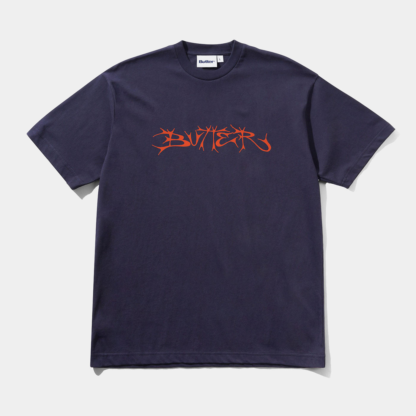 Butter Scrawling Tee Navy