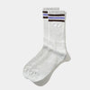 Butter Stripe Socks Ash + Lavender