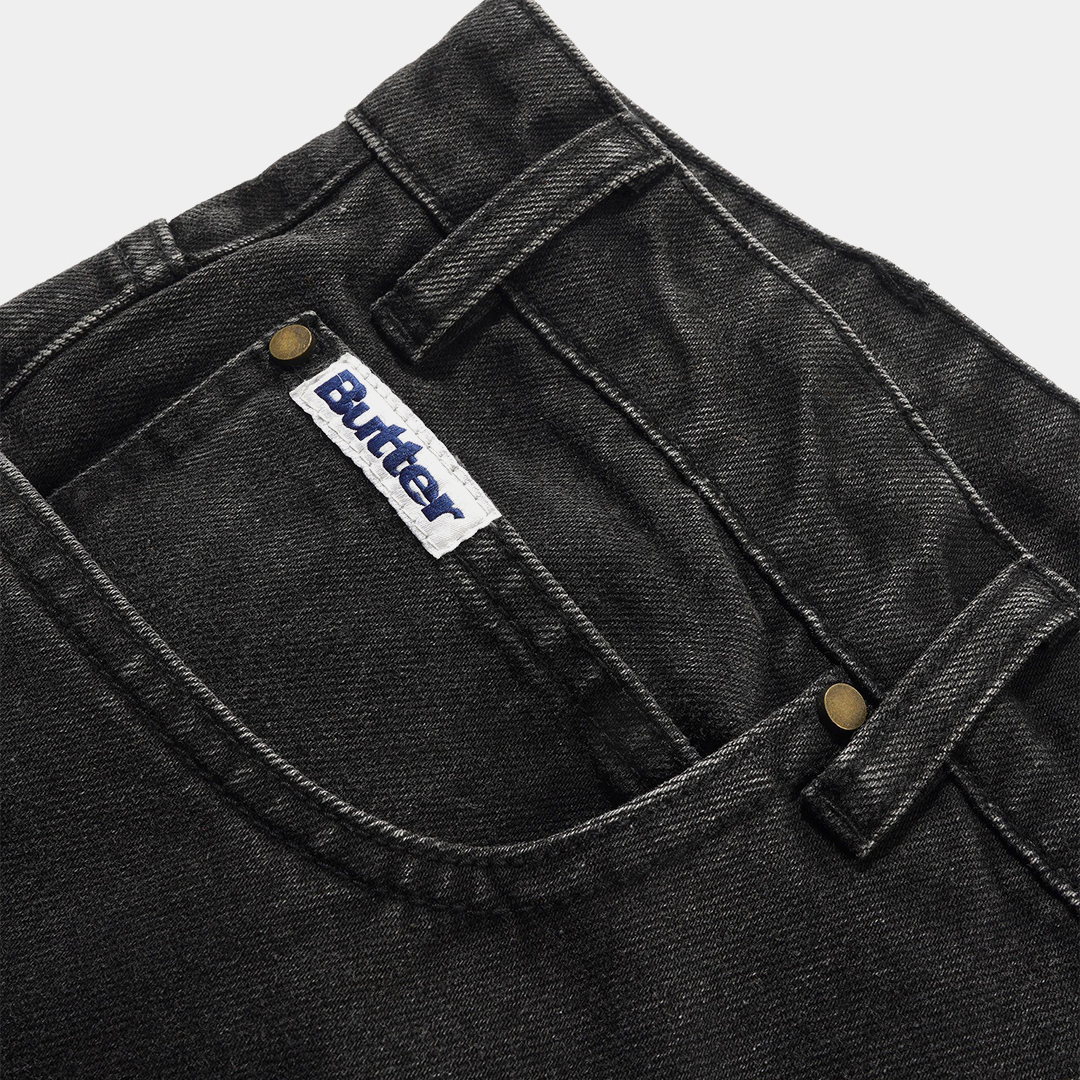 Butter x Peanuts Spike Denim Jeans Faded Black