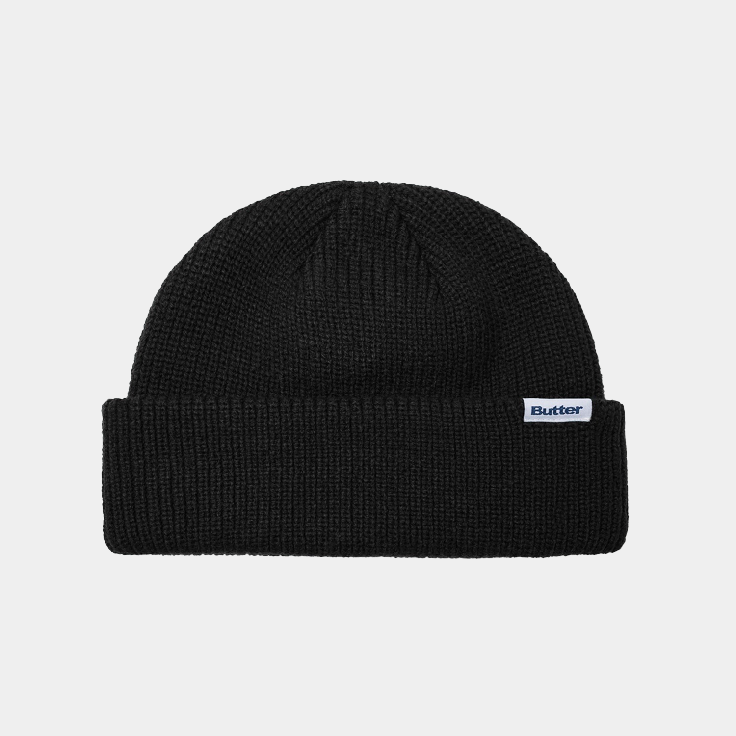 Butter Goods Wharfie Beanie Black + White